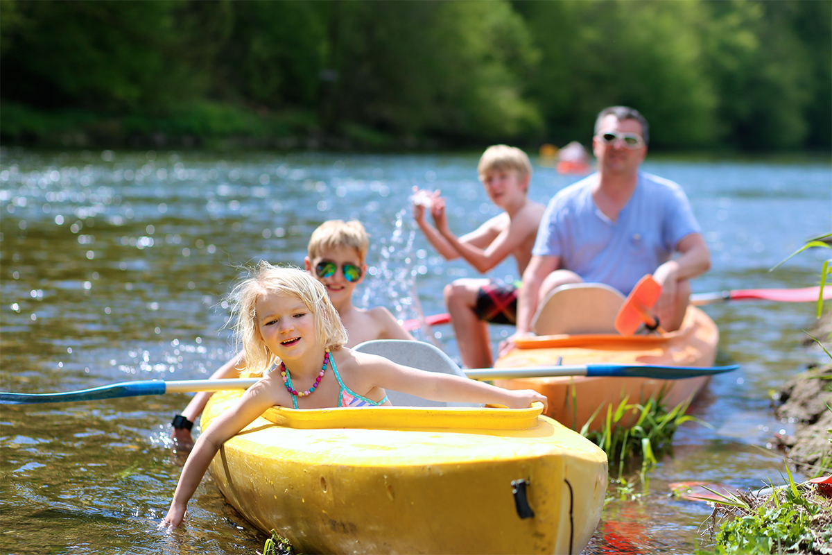 Ausflug Isselburg, Kanufahren, Familienhotel